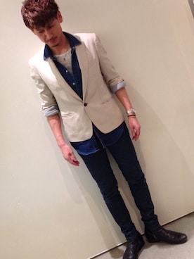 「アイテム（腕時計）」を使った、山本晃大さん（メンズ・175cm・30代）の春コーディネート