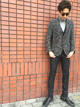 「アイテム（その他アウター）」を使った、山本晃大さん（メンズ・175cm・30代）の秋コーディネート