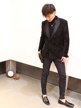 「ZARA MANのアイテム」を使った、山本晃大さん（メンズ・175cm）の冬コーディネート