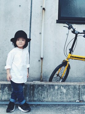 「ハラチ」｜「アイテム（その他）」を使った、nayuさん（キッズ・110cm）の春コーディネート