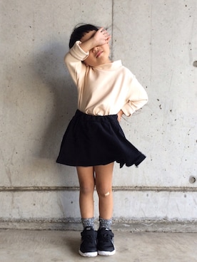 memeさん（キッズ・100cm）の秋コーディネート