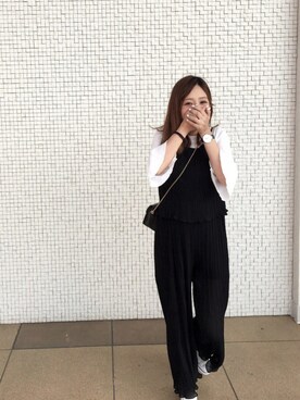 「オールスター」｜「アイテム（つなぎ/オールインワン）」を使った、memeさん（レディース・150cm）の夏コーディネート