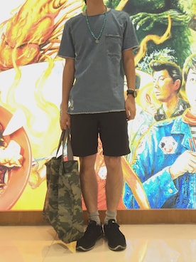 「ESPRIT（エスプリ）のアイテム（バッグ）」を使った、WKYさん（メンズ・170cm）の夏コーディネート