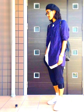 「First Aid to the Injured(ファースト・エイド・トュ・ザ・インジュアード)のアイテム」を使った、mOBSCENEさん(メンズ・175cm)の夏コーディネート