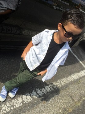 halfkids》らいるさん（キッズ・100cm）の秋コーディネート