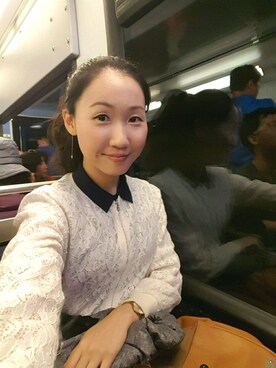 「Dip Drops（Dip Drops）のアイテム」を使った、張蘋さん（レディース・160cm）の夏コーディネート