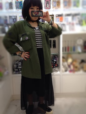 「アーミー」｜「アイテム（財布/小物）」を使った、Gizmobies playlandさん（レディース・148cm）の秋コーディネート