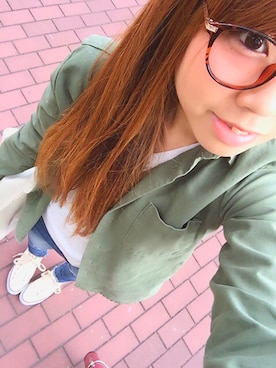 「子供カジュアル👧🏻💕」｜「アイテム（ジャケット/アウター）」を使った、ゆん⍤⑅さん（レディース・150cm）の春コーディネート
