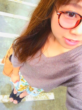 「子供カジュアル👧🏻💕」｜「アイテム（その他）」を使った、ゆん⍤⑅さん（レディース・150cm）の夏コーディネート