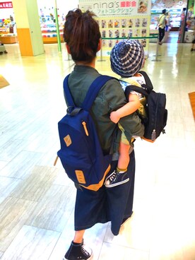 「MAJESTIC LEGON（マジェスティックレゴン）のアイテム」を使った、HAREさん（キッズ・80cm）の夏コーディネート