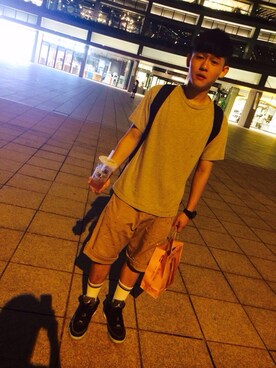 「アイテム（タイツ/ストッキング）」を使った、ChekongChenさん（メンズ・170cm・20代）の秋コーディネート