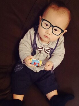 「おめかしコーデ」｜よちωさん（キッズ・70cm）の冬コーディネート