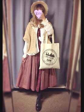 Pink House ピンクハウス のワンピースを使った人気ファッションコーディネート 身長 171cm 180cm Wear