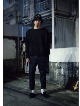 「SASQUATCHfabrix.（サスクワァッチファブリックス）のアイテム」を使った、JIONさん（メンズ・184cm）の夏コーディネート