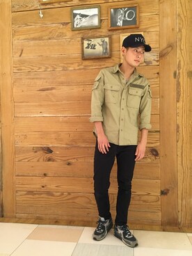 大山凌さん（メンズ・174cm）の夏コーディネート