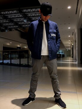 大山凌さん(メンズ・174cm)の冬コーディネート