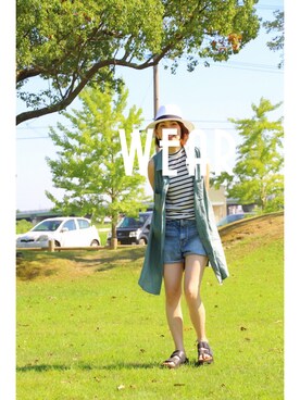 7co☺︎さん（レディース・157cm）の夏コーディネート