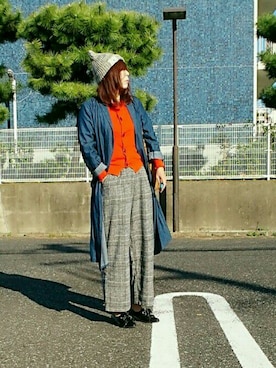 「Marilyn Moon（マリリンムーン）のアイテム」を使った、98mayuさん（レディース・157cm）の秋コーディネート