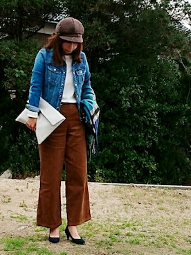 「Collage（コラージュ）のアイテム」を使った、98mayuさん（レディース・157cm）の秋コーディネート