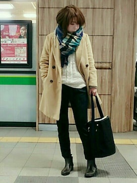 98mayuさん（レディース・157cm）の冬コーディネート