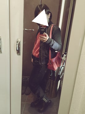 「ワークブーツ」｜「アイテム（ブルゾン）」を使った、rinさん（レディース・152cm）の冬コーディネート