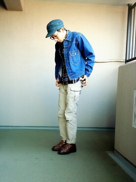 ASKさんの（BLUE BLUE | ブルーブルー）を使ったコーディネート