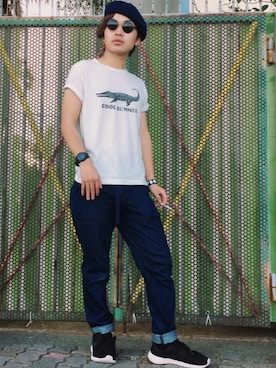 「ベレー帽男子」｜yuta saitoさん（メンズ・168cm）の夏コーディネート