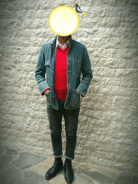 「GAP（ギャップ）のアイテム（カバーオール）」を使った、panjiさん（メンズ・173cm）の春コーディネート