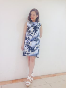 「アイテム（ワンピース/ドレス）」を使った、fumina kawaiさん（レディース・156cm）の春コーディネート