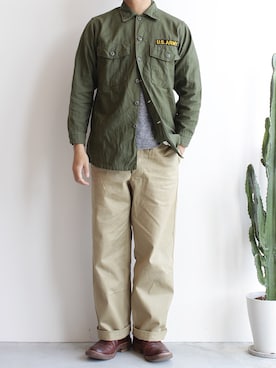 「ANDERSON BEAN（アンダーソンビーン）のアイテム」を使った、FORTGENERALSTOREさん（メンズ・175cm）の秋コーディネート