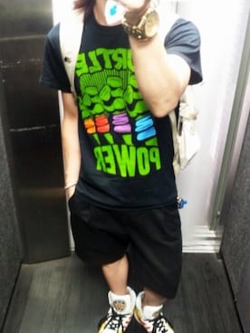 「adidas Originals by JEREMY SCOTT」｜「アイテム（アナログ腕時計）」を使った、tbkさん（メンズ・162cm）の夏コーディネート
