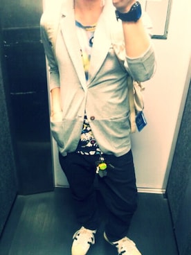 「Design Tshirts Store graniph（デザイン　ティーシャツ　ストア　グラニフ）のアイテム（その他アウター）」を使った、tbkさん（メンズ・162cm）の秋コーディネート