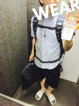 「7月WEAR夏のサンダル祭り」｜「アイテム（キャップ）」を使った、tbkさん（メンズ・162cm）の夏コーディネート