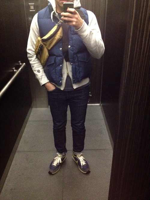 Takm Woolrichのダウンベストを使ったコーディネート Wear