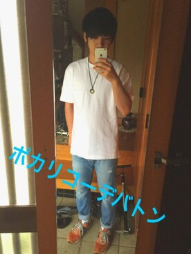「ポカリコーデバトン」｜matsuさん（メンズ・166cm）の夏コーディネート