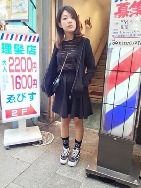 「厚底」｜Jean さん（レディース・165cm）の夏コーディネート