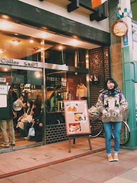 「カウチン」｜Yuhki Iwamotoさん（レディース・169cm）の冬コーディネート