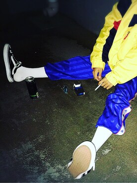 「TOMMY HILFIGER（トミーヒルフィガー）のアイテム（マウンテンパーカー）」を使った、LAUSさん（メンズ・170cm）の冬コーディネート