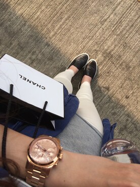 「MichaelKors」｜「アイテム（その他シューズ）」を使った、Nico✨さん（レディース・157cm）の夏コーディネート