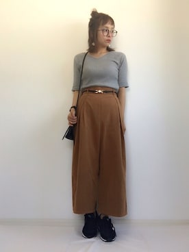 「Staircase（ステアケース）のアイテム」を使った、emineoさん（レディース・151cm）の夏コーディネート