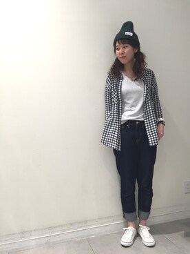 「CONVERSE（コンバース）のconverse（コンバース） ALL STAR OX（オールスターOX）（スニーカー）」を使った、haruさん（レディース・162cm）の春コーディネート