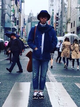 「goro's（ゴローズ）のアイテム（バッグ）」を使った、allenさん（メンズ・178cm）の秋コーディネート