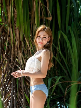 「アイテム（水着）」を使った、INSTYLEFITさん（レディース・163cm）の春コーディネート