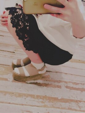 sanako_yoshidaさんの「タイトレーススカート」を使ったコーディネート