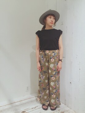 「Jeffrey Campbell（ジェフリーキャンベル）のアイテム（サンダル）」を使った、sanako_yoshidaさん（レディース・157cm）の夏コーディネート