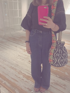 「BINDU（ビンドゥー）のアイテム」を使った、sanako_yoshidaさん（レディース・157cm）の夏コーディネート