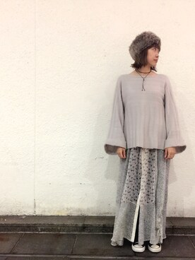 「ファー帽子」｜sanako_yoshidaさん（レディース・157cm）の秋コーディネート
