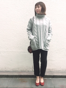 「Stephanie（ステファニエ）のアイテム」を使った、sanako_yoshidaさん（レディース・157cm）の秋コーディネート