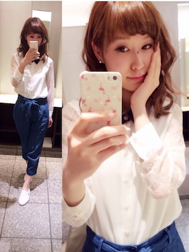 「Heather（ヘザー）のアイテム（PC・スマホグッズ/家電）」を使った、*muu*さん（レディース・167cm）の春コーディネート