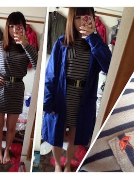 「a.v.v（アーヴェヴェ）のアイテム（ステンカラーコート）」を使った、tomominさん（レディース・161cm）の春コーディネート